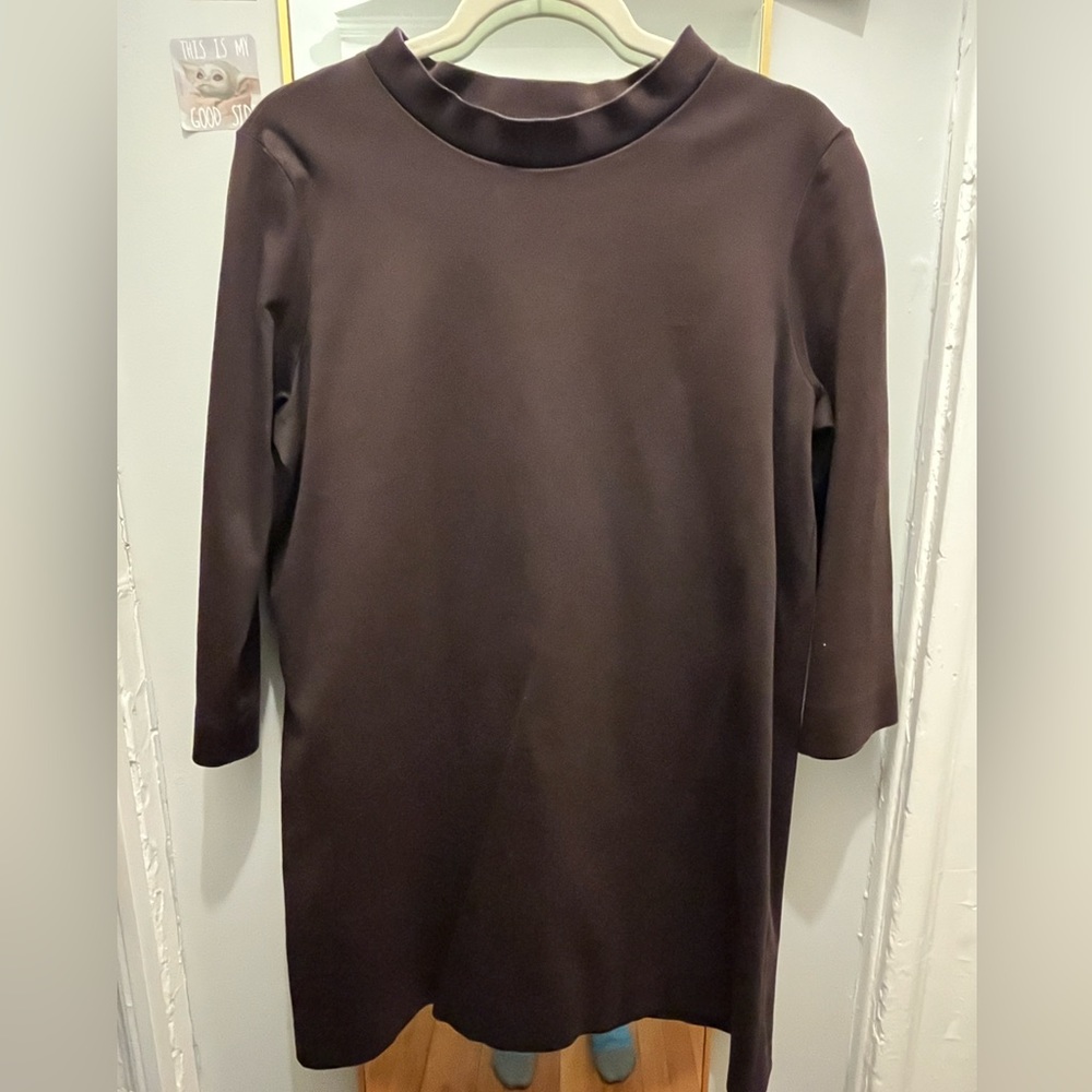 Brown COS shift dress